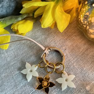 Daffodil Stitch Marker Necklace