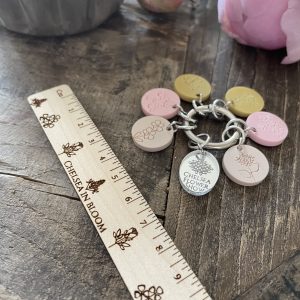 Bag Charm and Ruler Gift Set Inspired By The Chelsea Flower Show