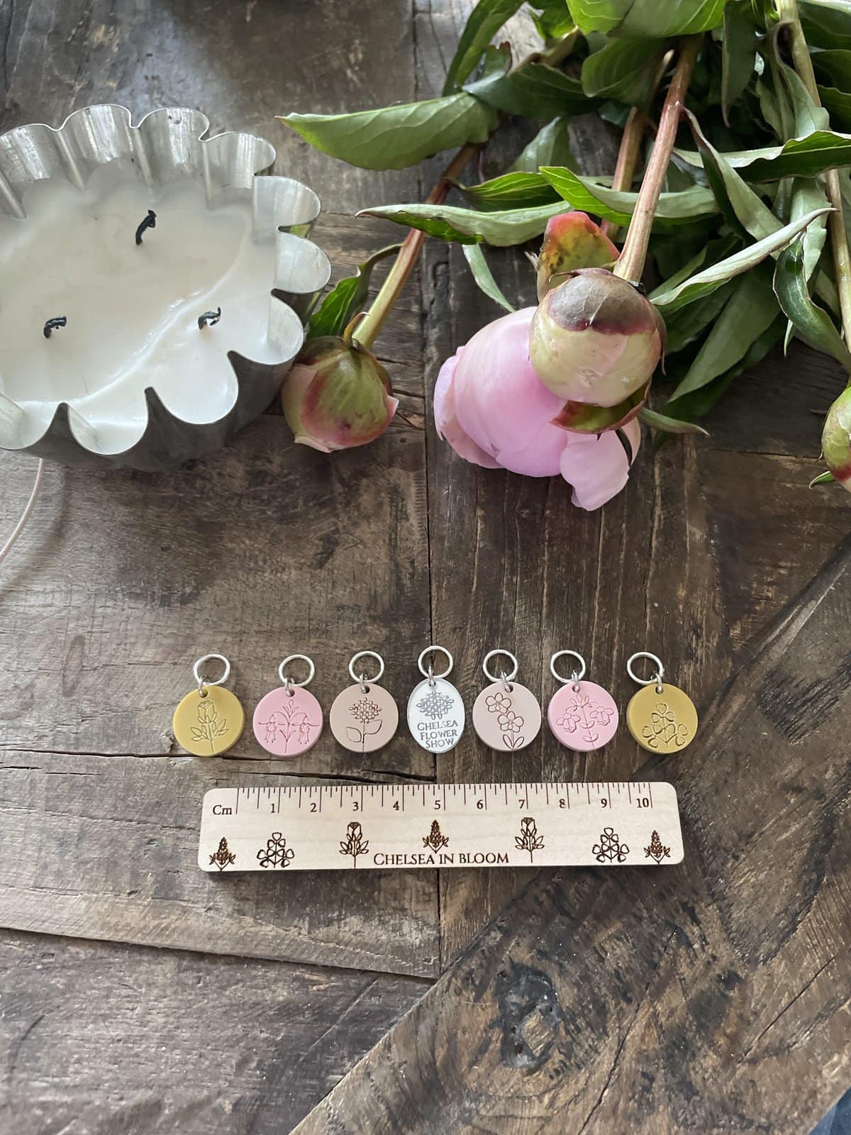 Stitch Marker and Ruler Gift Set Inspired By The Chelsea Flower Show