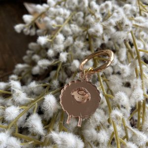 Small Sheep Bag Charm with O Ring