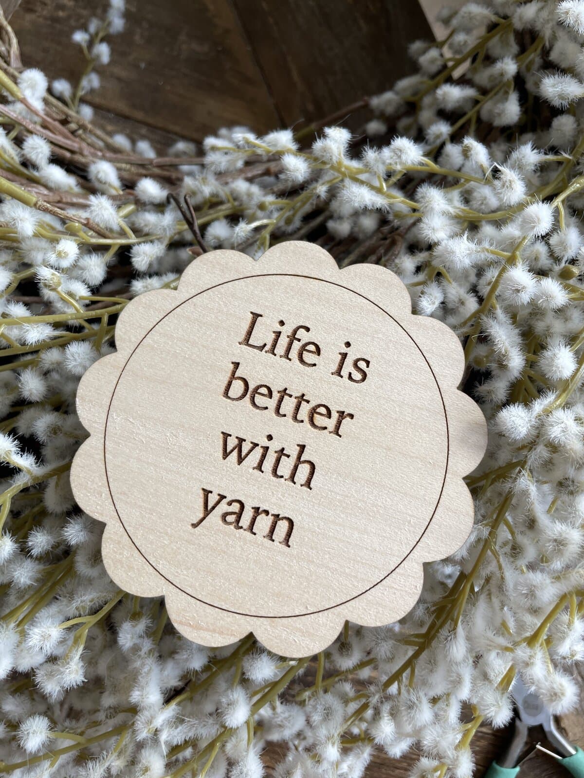 Life is Better With Yarn Coaster