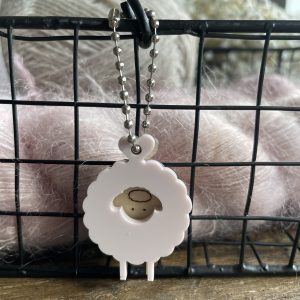 Small Sheep Bag Charm with Chain