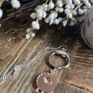 Sheep Charm Necklace with Chain