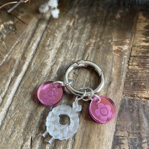Sheep and Floret Bag Charm