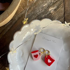 Love Heart Mug Stitch Marker Set