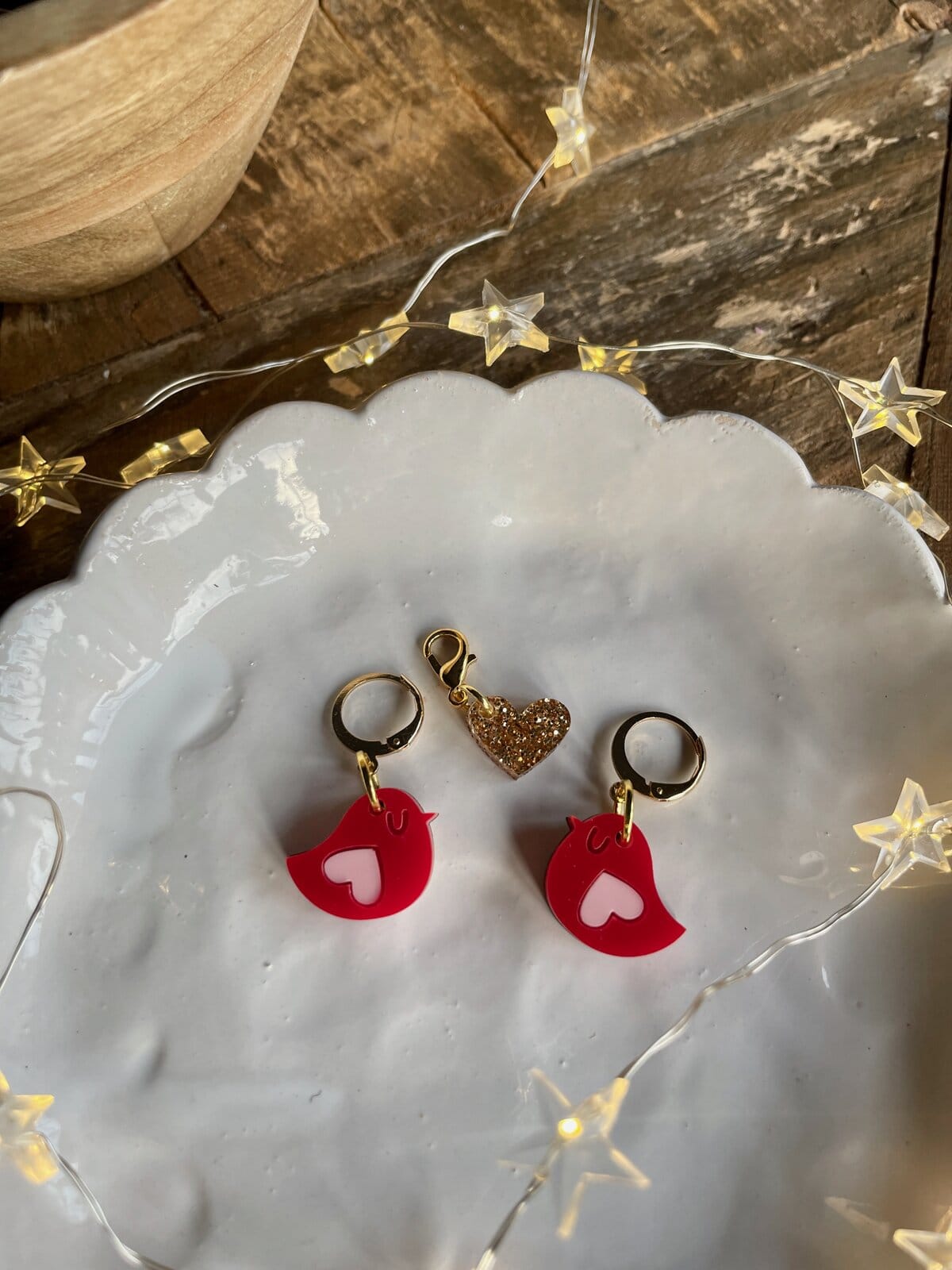 Lovebirds Stitch Marker Set - Image 2