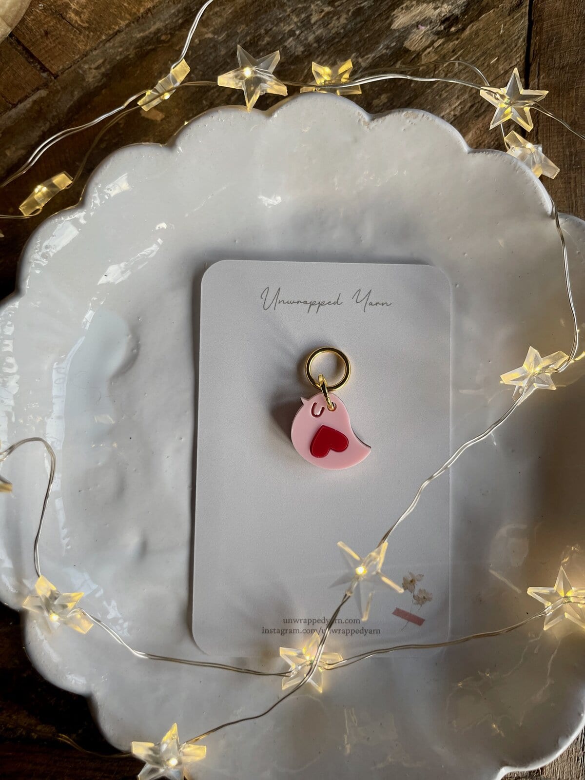 Lovebird Stitch Marker - Image 2