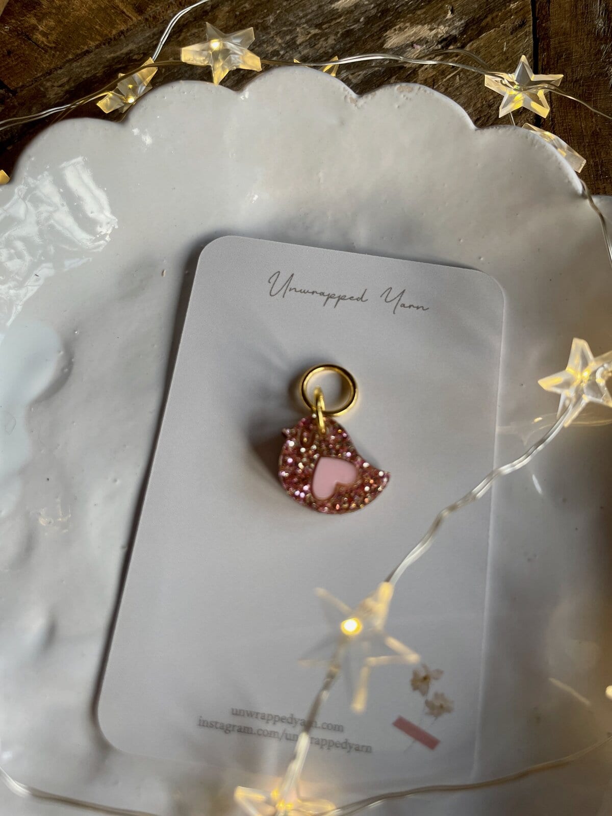 Lovebird Stitch Marker - Image 3