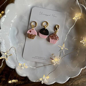 Cupcake and Truffle Stitch Marker Set