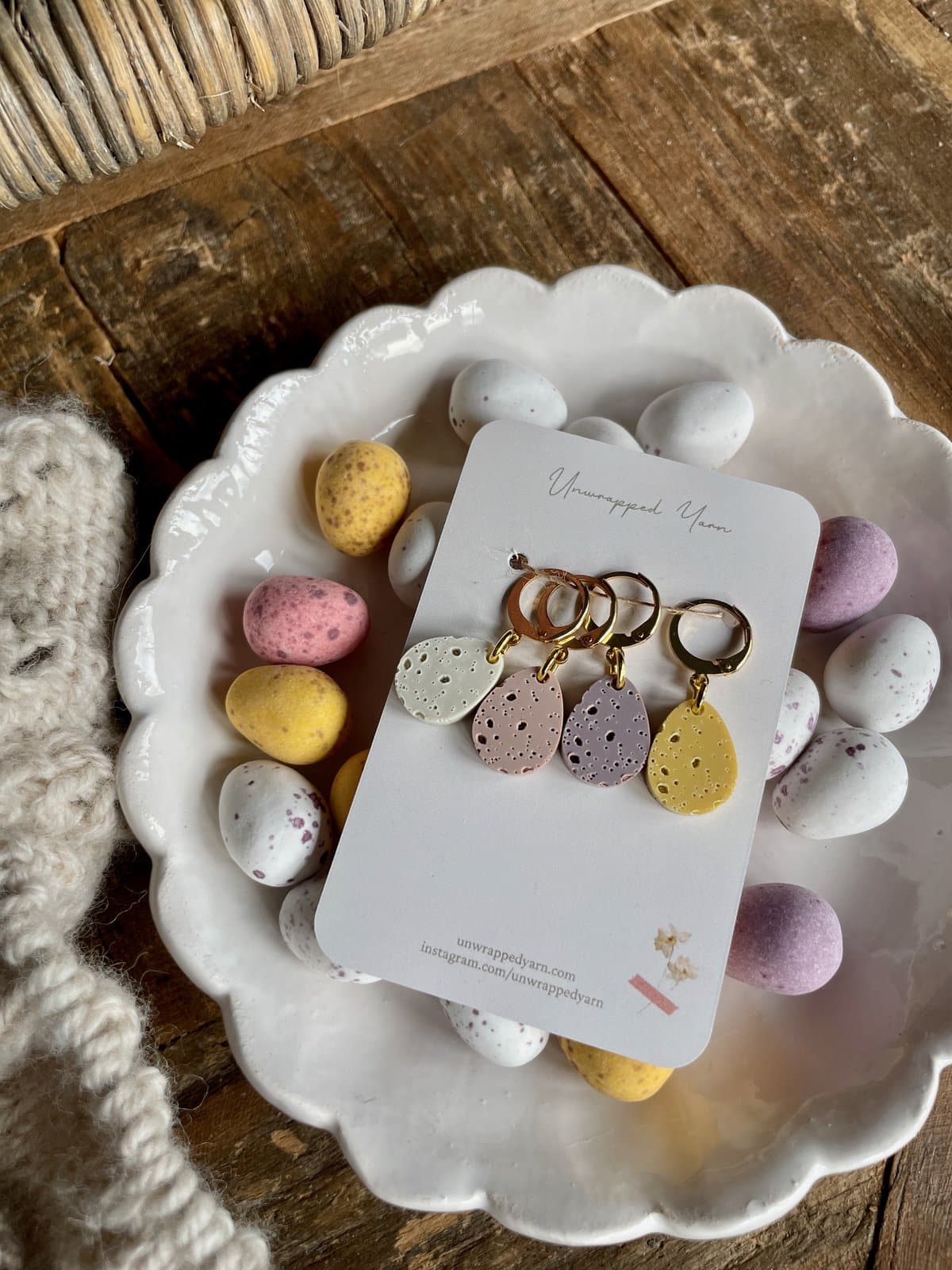Pastel Mini Egg Style Stitch Marker Set