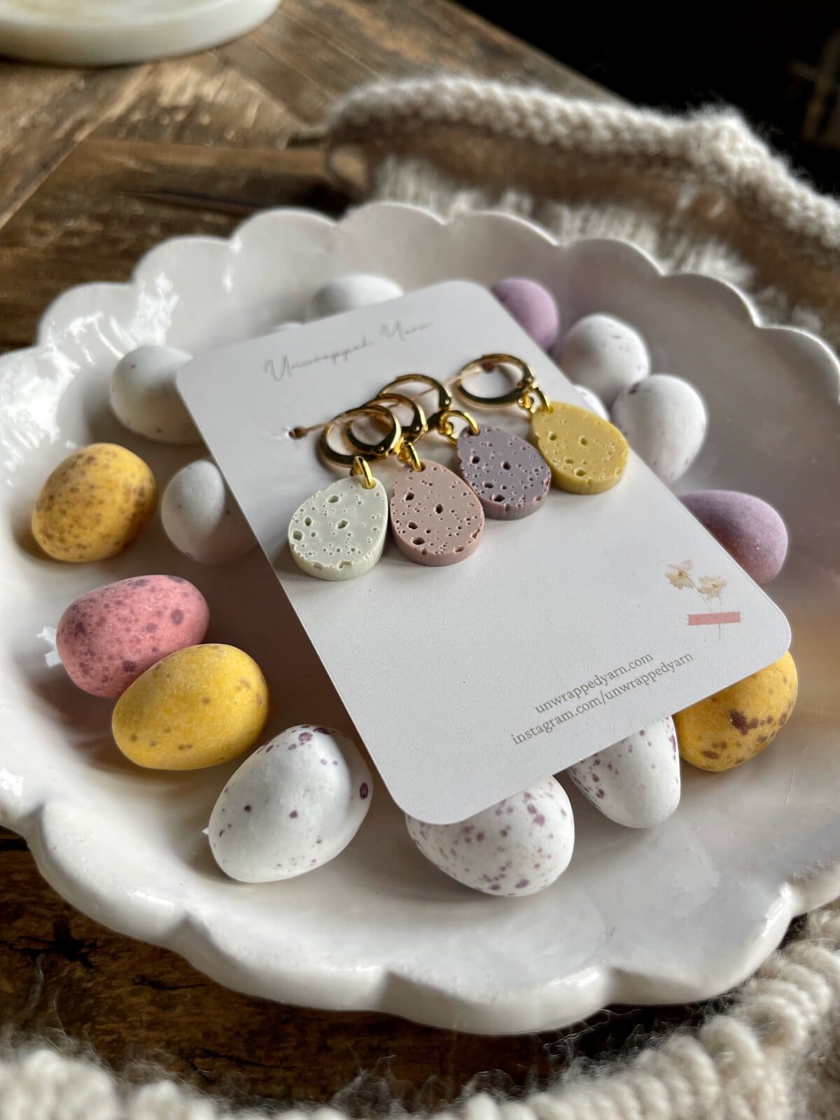 Pastel Mini Egg Style Stitch Marker Set - Image 2