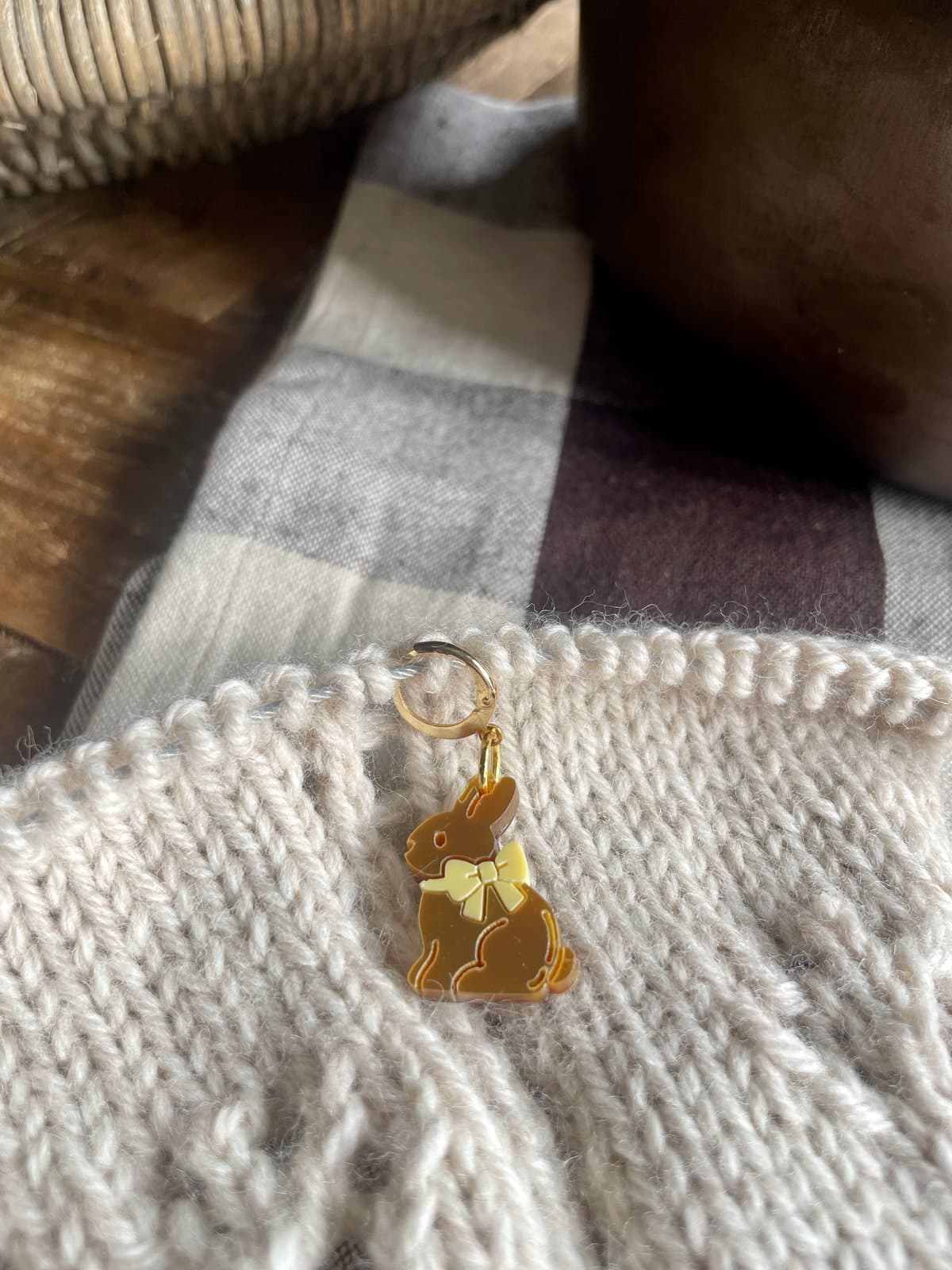 Gold Bunny Stitch Marker Set - Image 7