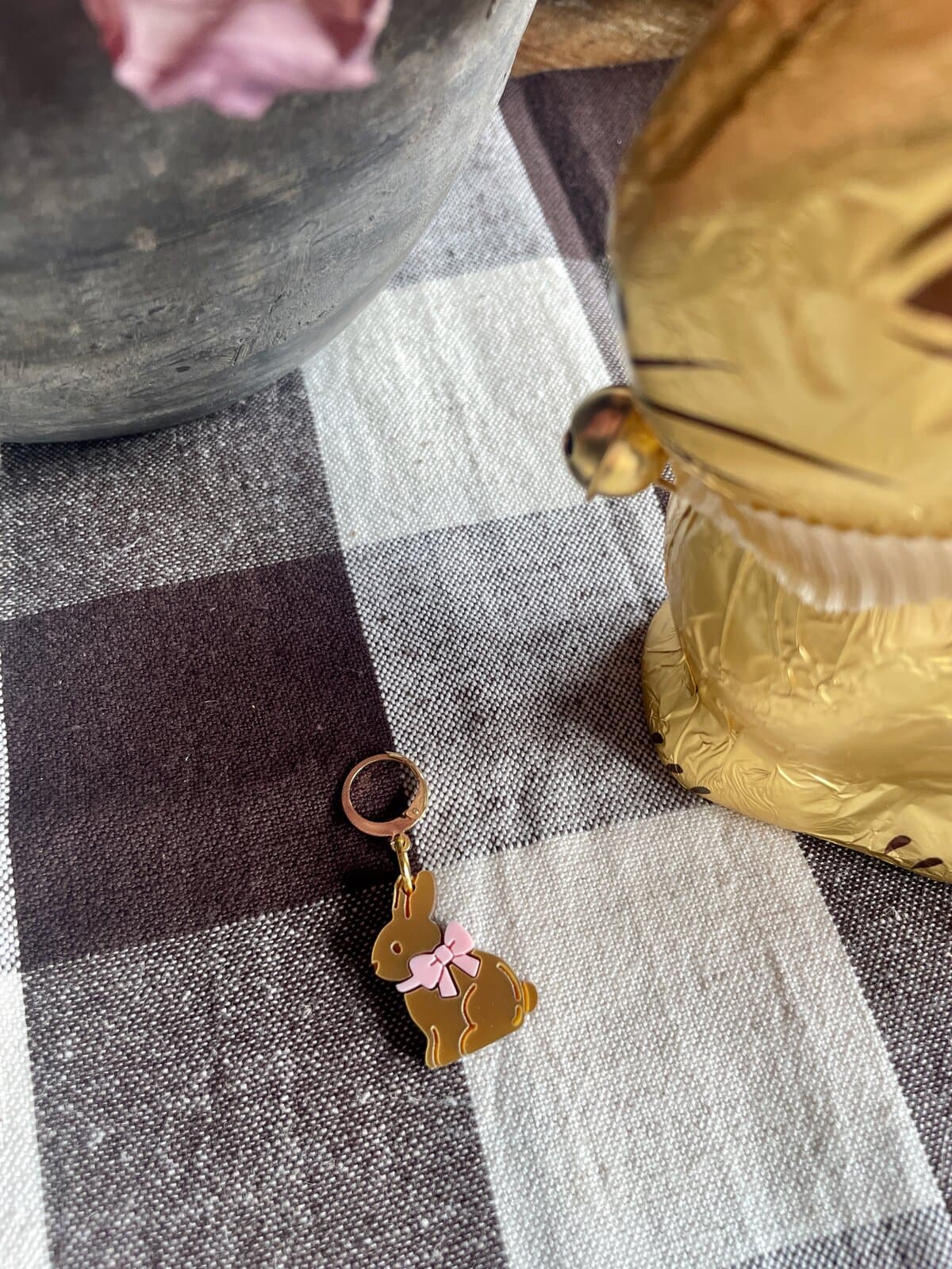 Gold Bunny Stitch Marker Set - Image 6