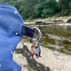 Mirrored Sardine Bag Charm