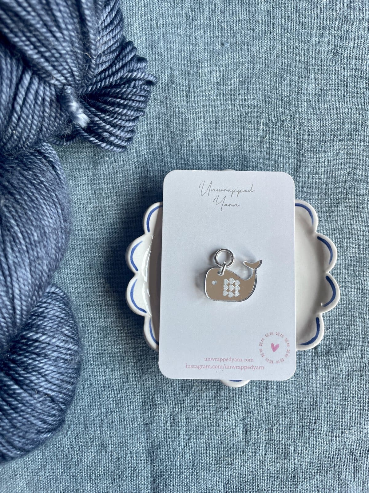 Mirrored Whale Stitch Marker