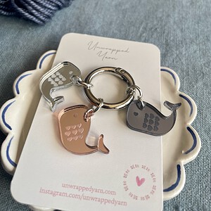 Mirrored Whale Bag Charm