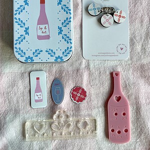 Sip and Knit or Crochet Tin Gift Set