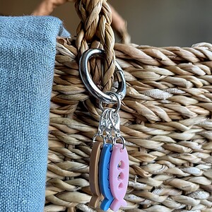Set of 3 Sardine Bag Charm