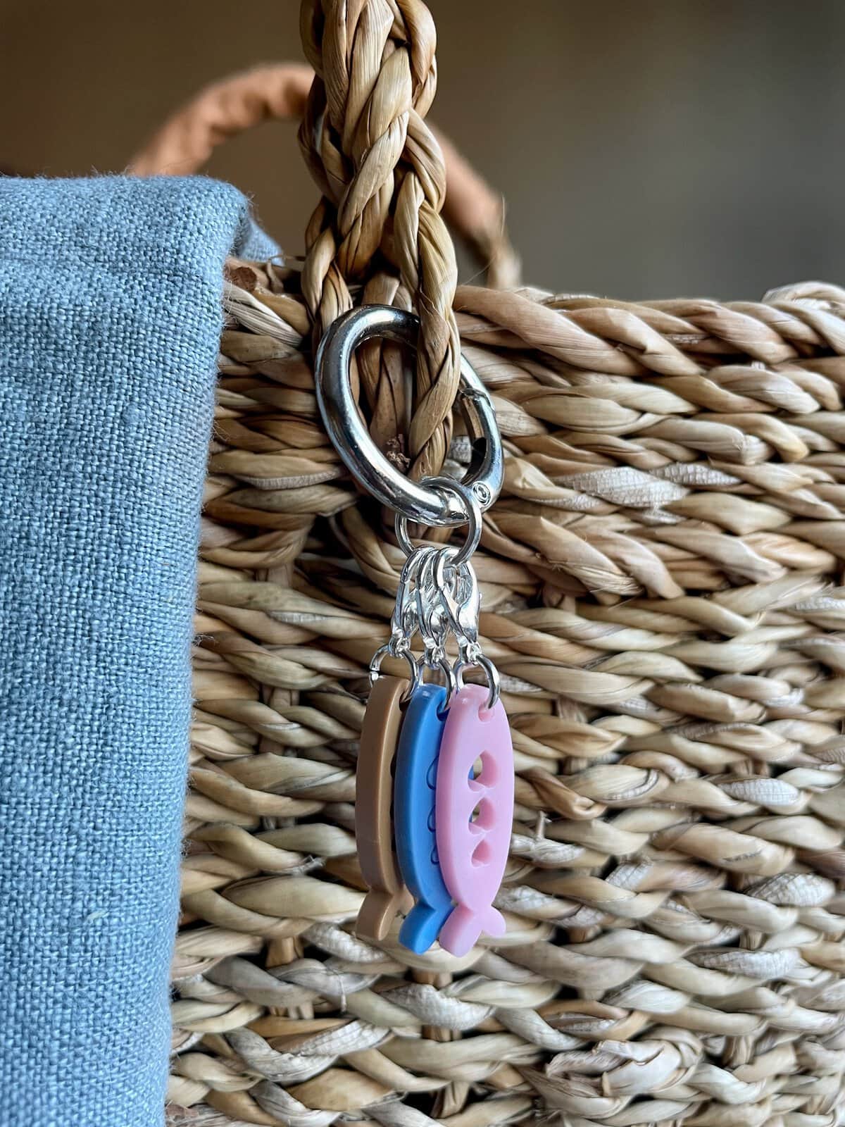 Set of 3 Sardine Bag Charm