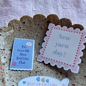 Leave Me Alone I'm Knitting Sticker Set