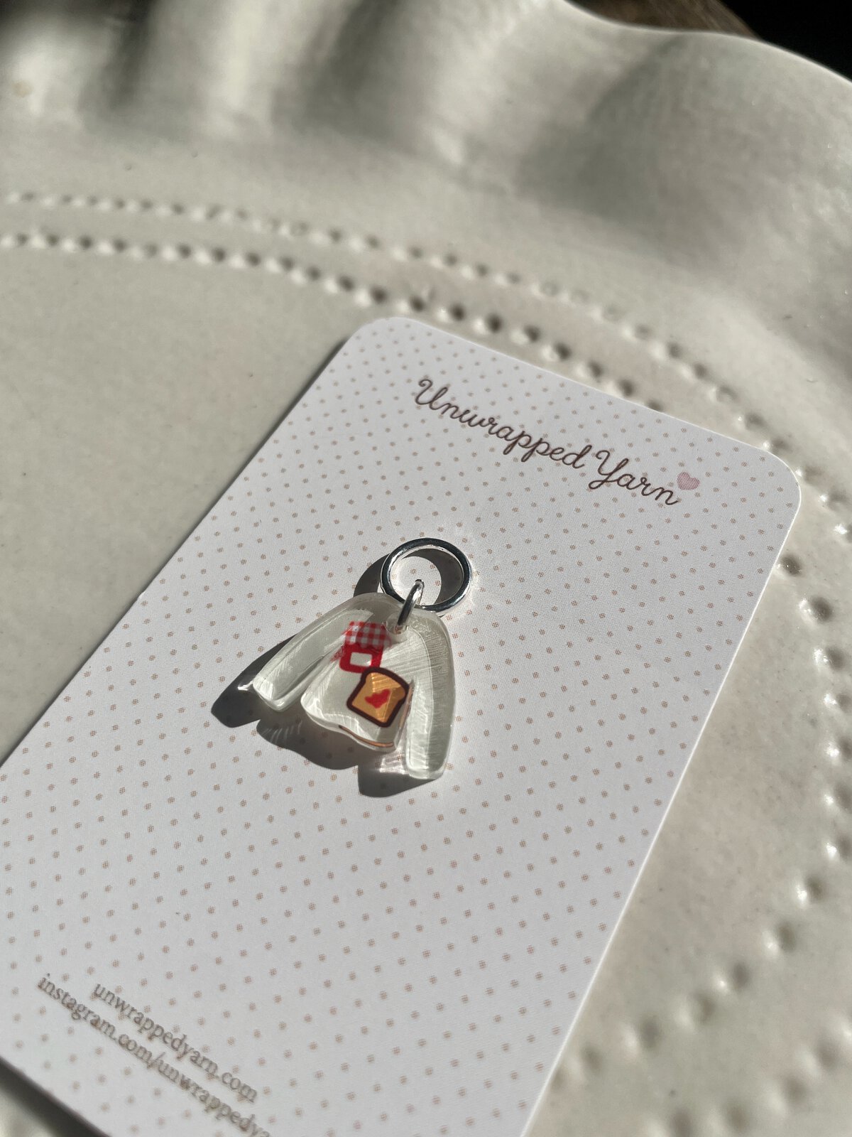 Jam on Toast Sweater Stitch Marker