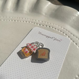 Set of Marmalade and Toast Stitch Markers