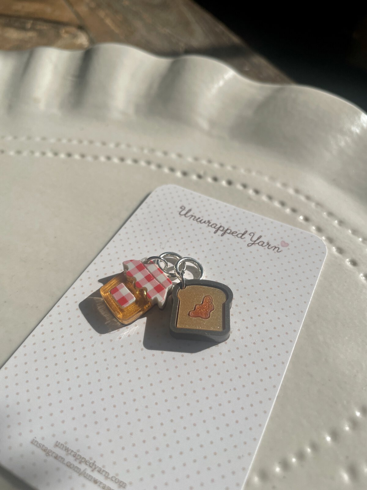 Set of Marmalade and Toast Stitch Markers