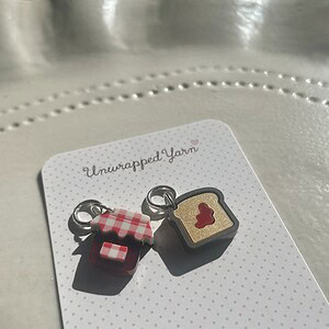 Set of Jam and Toast Stitch Markers