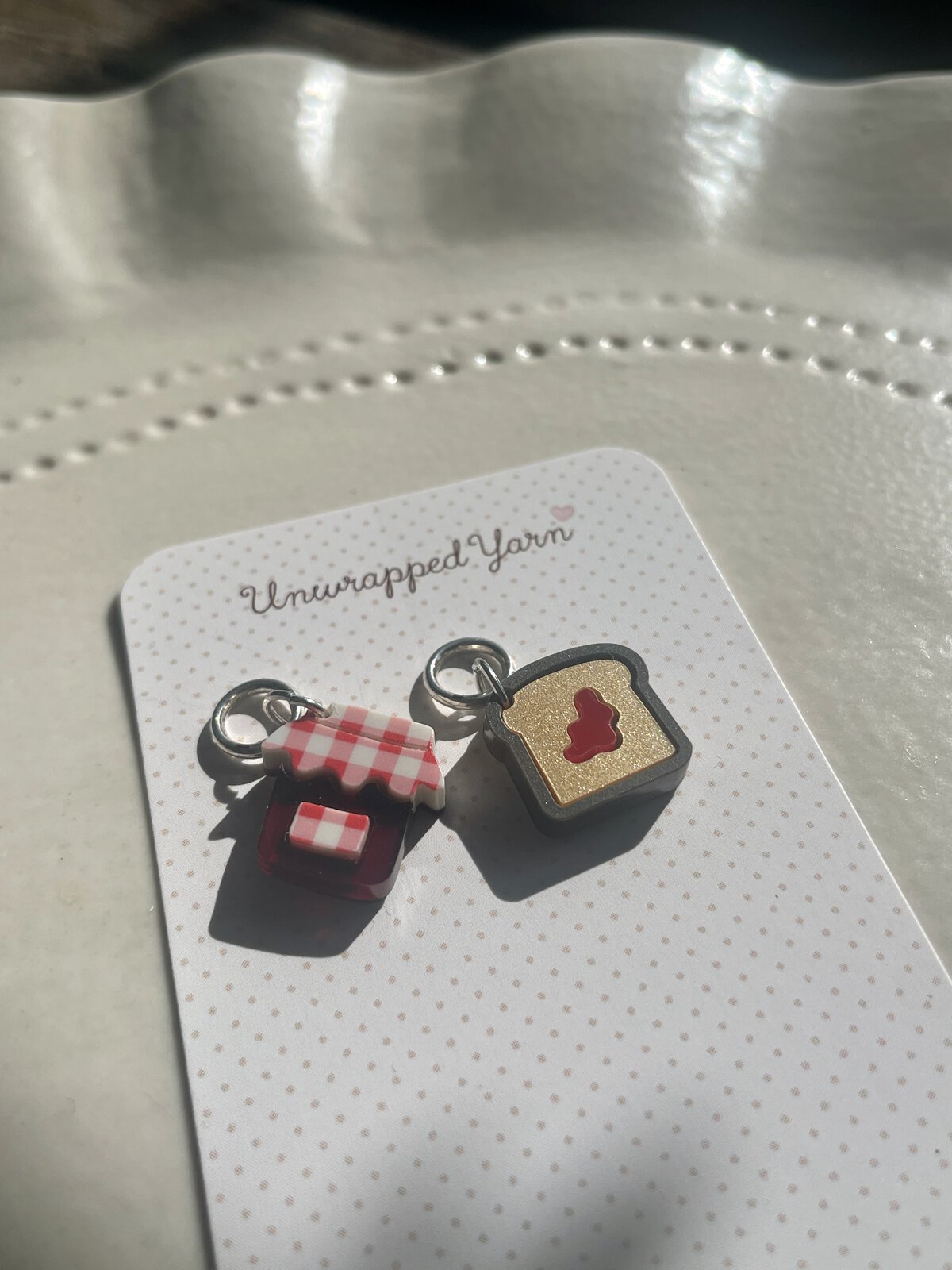 Set of Jam and Toast Stitch Markers