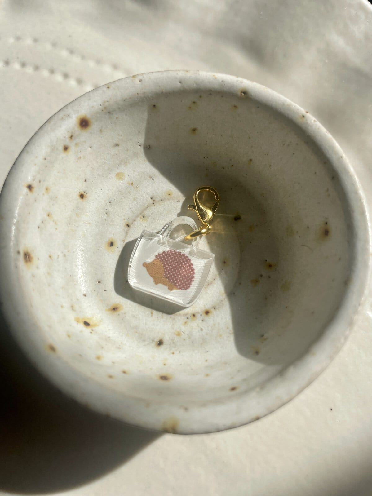 Mini Tote Bag Stitch Marker - Image 6