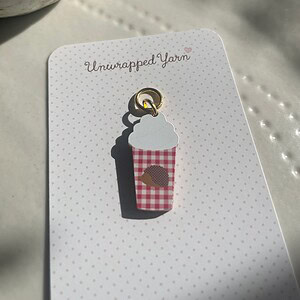 Latte Cup Stitch Marker