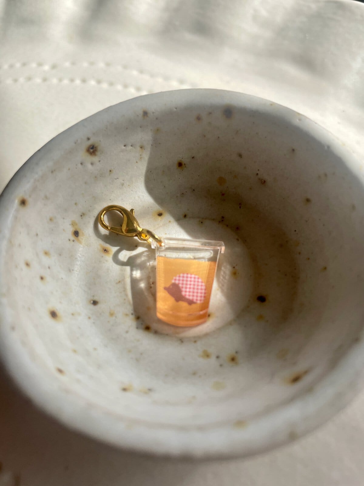 Pumpkin Iced Latte Stitch Marker