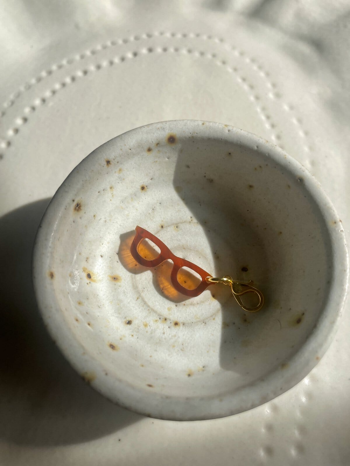 Pair of Glasses Stitch Marker - Image 2