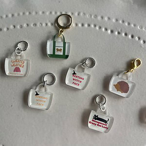 Mini Tote Bag Stitch Marker