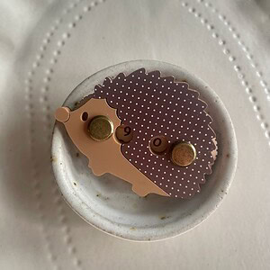 Polka Dot Hedgehog Row Counter