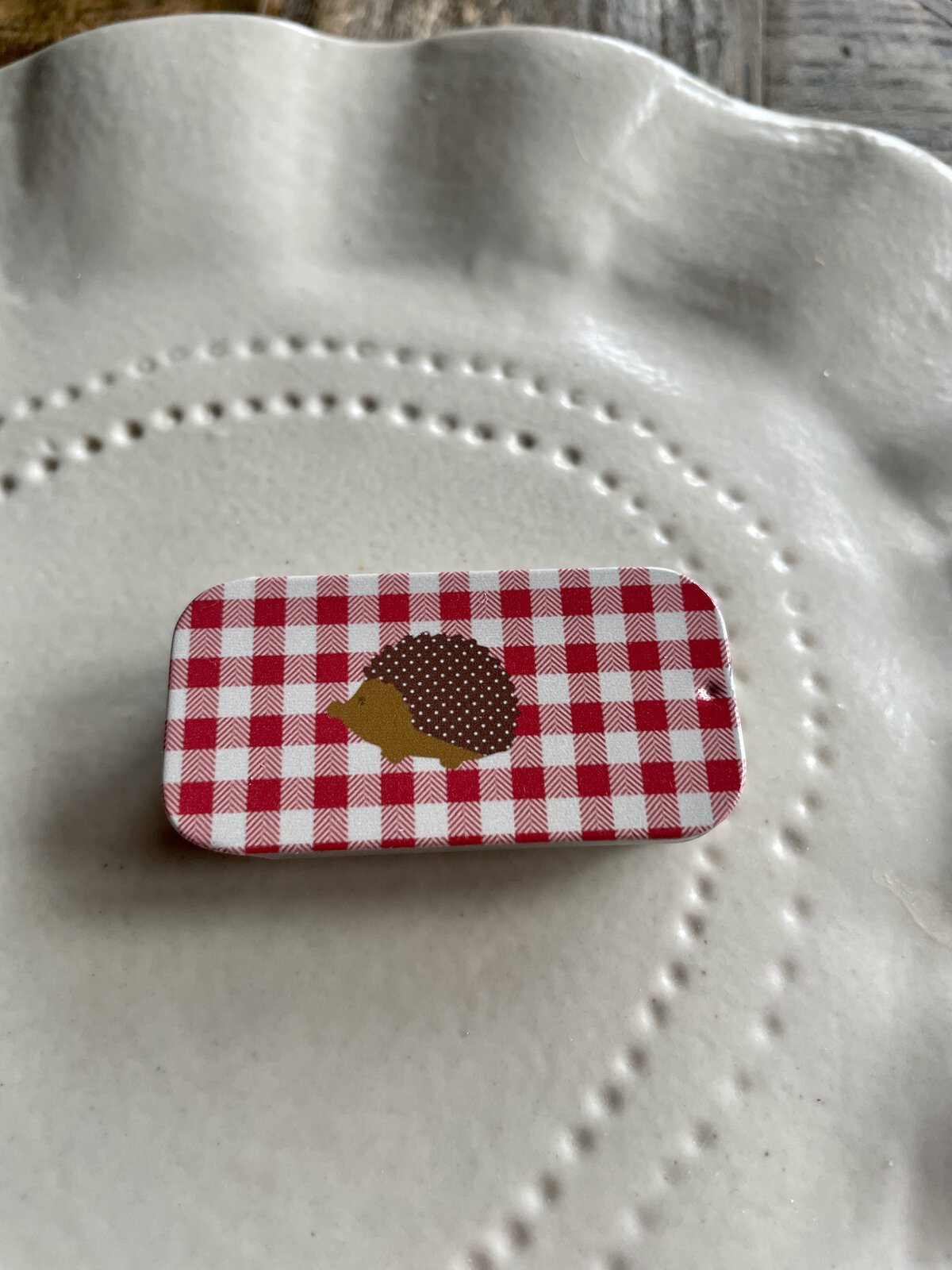 Polka Dot Hedgehog Tin - Image 2