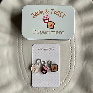 Jam and Toast Department Tin and Matching Notion